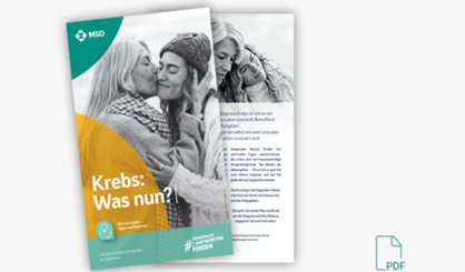 PDF Übersicht der Broschüre „Krebs: was nun?“