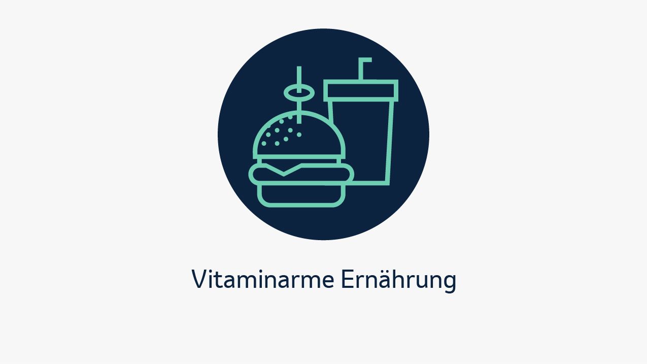Infografik mit möglichen Risikofaktoren einer Speiseröhrenkrebs-Erkrankung. 