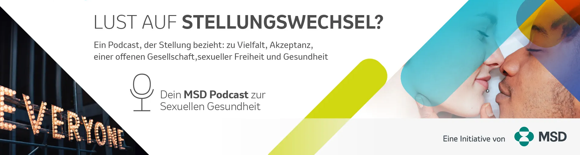 Banner zum Thema Lust auf Stellungswechsel – ein Podcast zur Sexuellen Gesundheit