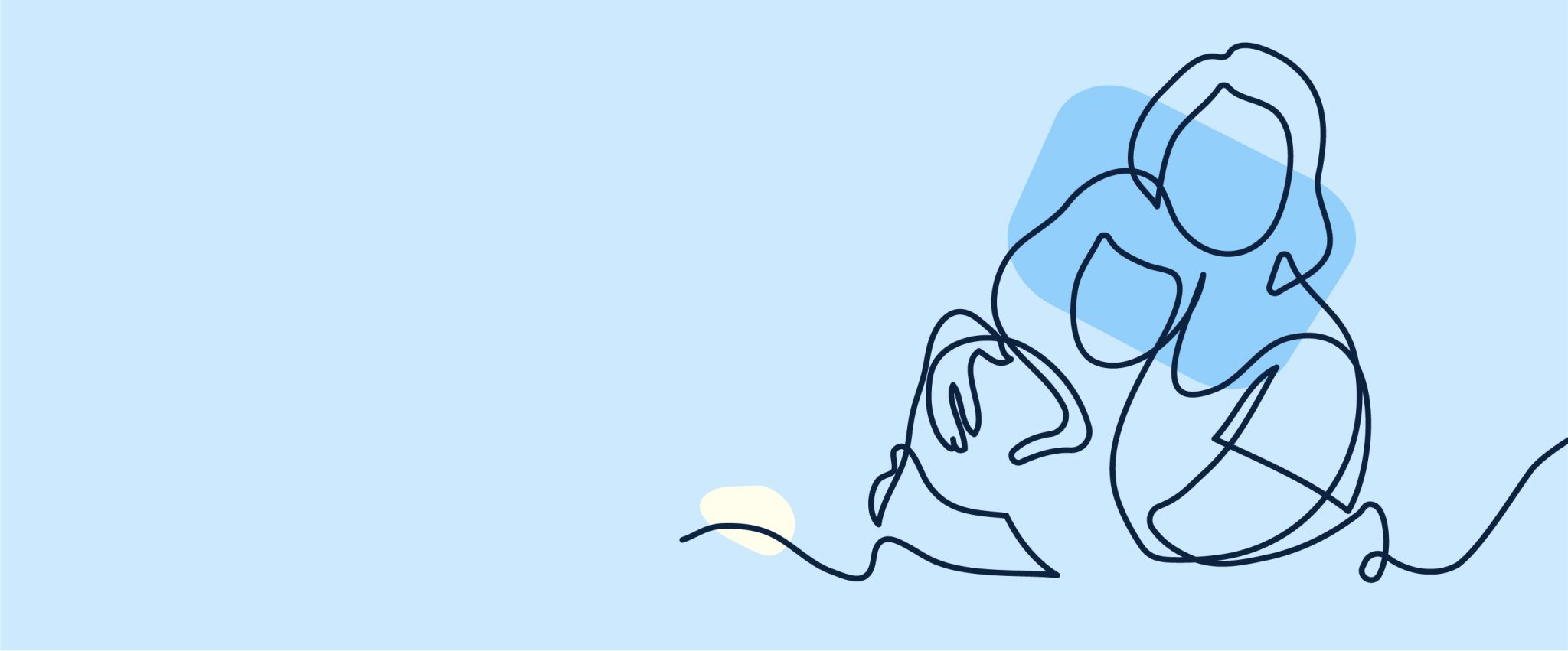 Illustration Krebs und Eltern