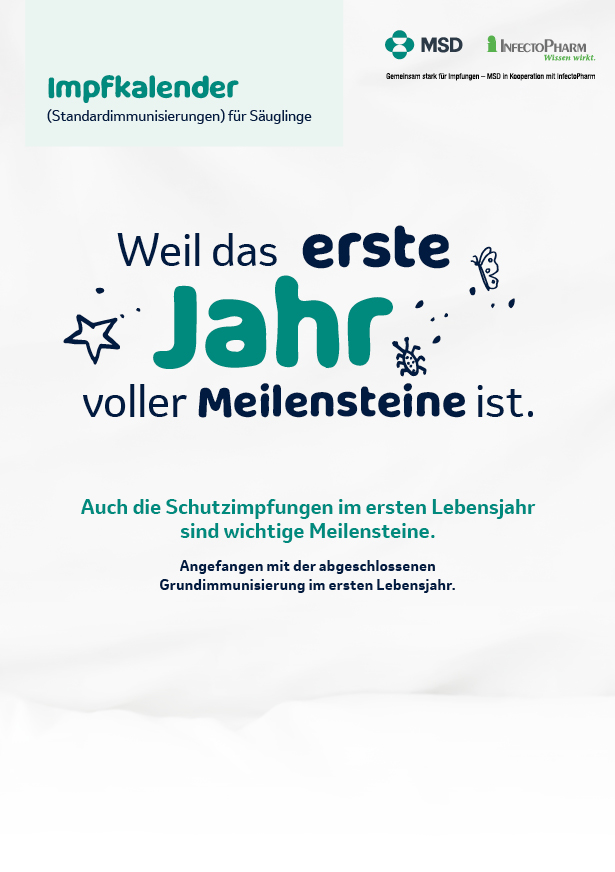 Broschüre Schutzimpfungen im 1. Lebensjahr.