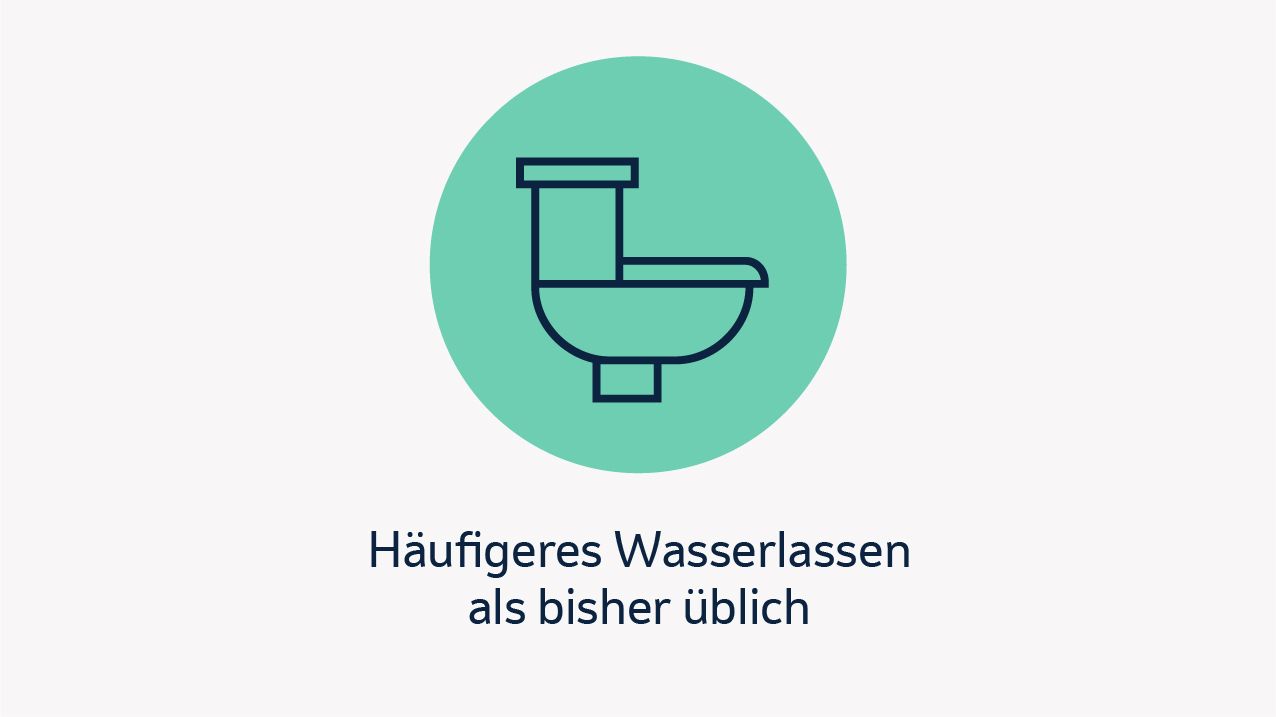Häufigeres Wasserlassen als bisher üblich