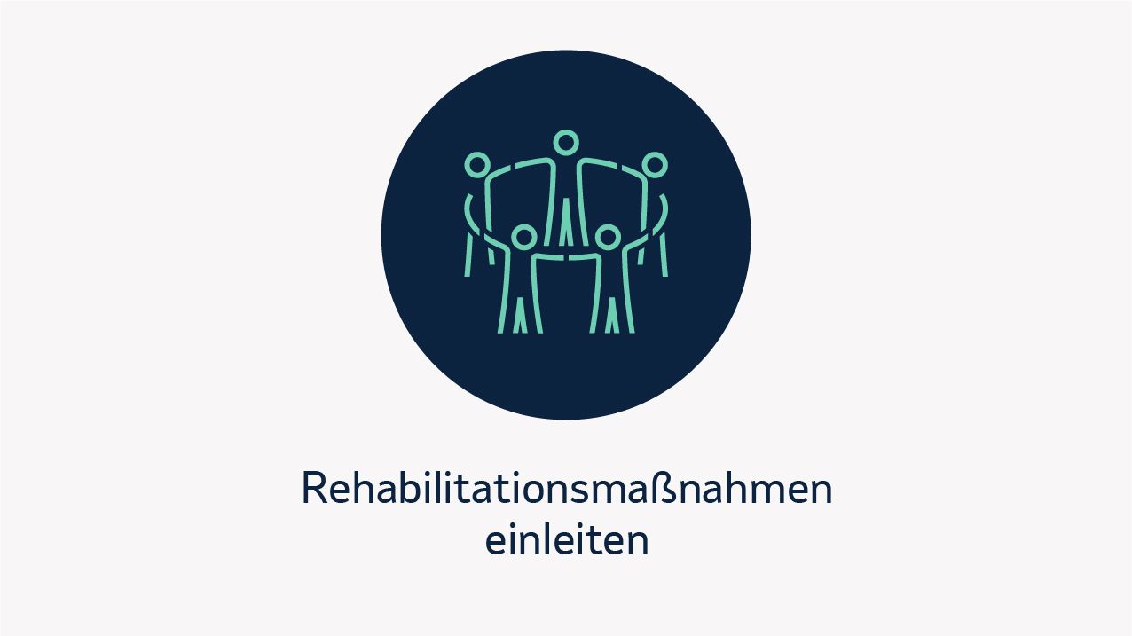Rehabilitationsmaßnahmen einleiten