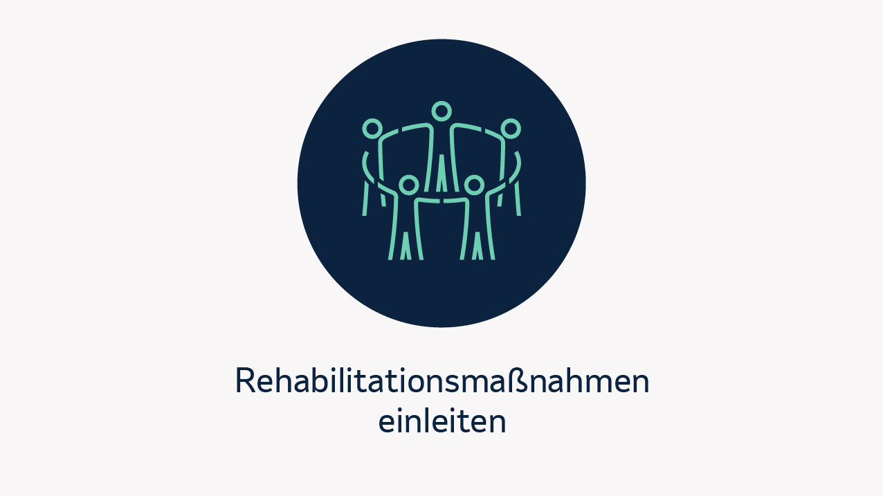 Rehabilitationsmaßnahmen einleiten